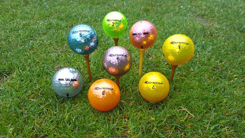 Chromax Metallic M5 Colored Mixed Golf Balls (Pack of 6), Assorted - Image 3